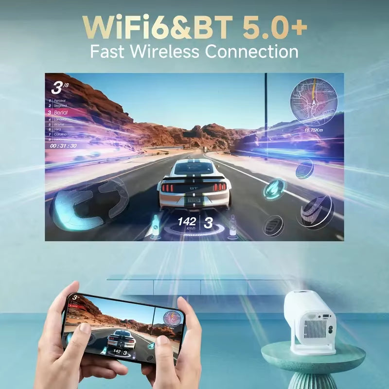 P30PRO Projector - 4K 720P Support, Android 11.0, Projector Perfect for Home Outdoor Meetings, Best for Christmas,Upgrated HY300