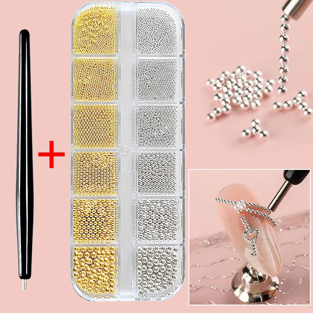 1Pcs Suction Steel Ball Magnet Pen Nail Art Tools 11Cm Super Strong Suction Cat Eye Nail Polish Bead Magnet Pen Tool Manicure Di