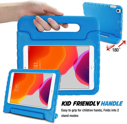 Kids Case for Ipad 9Th Generation/Ipad 8/Ipad 7, Ipad 10.2 Case 2021 2020 2019/Ipad Air 10.5/Ipad Pro 10.5 Kids Case, Shockproof Lightweight Case with Convertible Handle -Blue | 2021, 2020, 2019, Shockproof, Blue