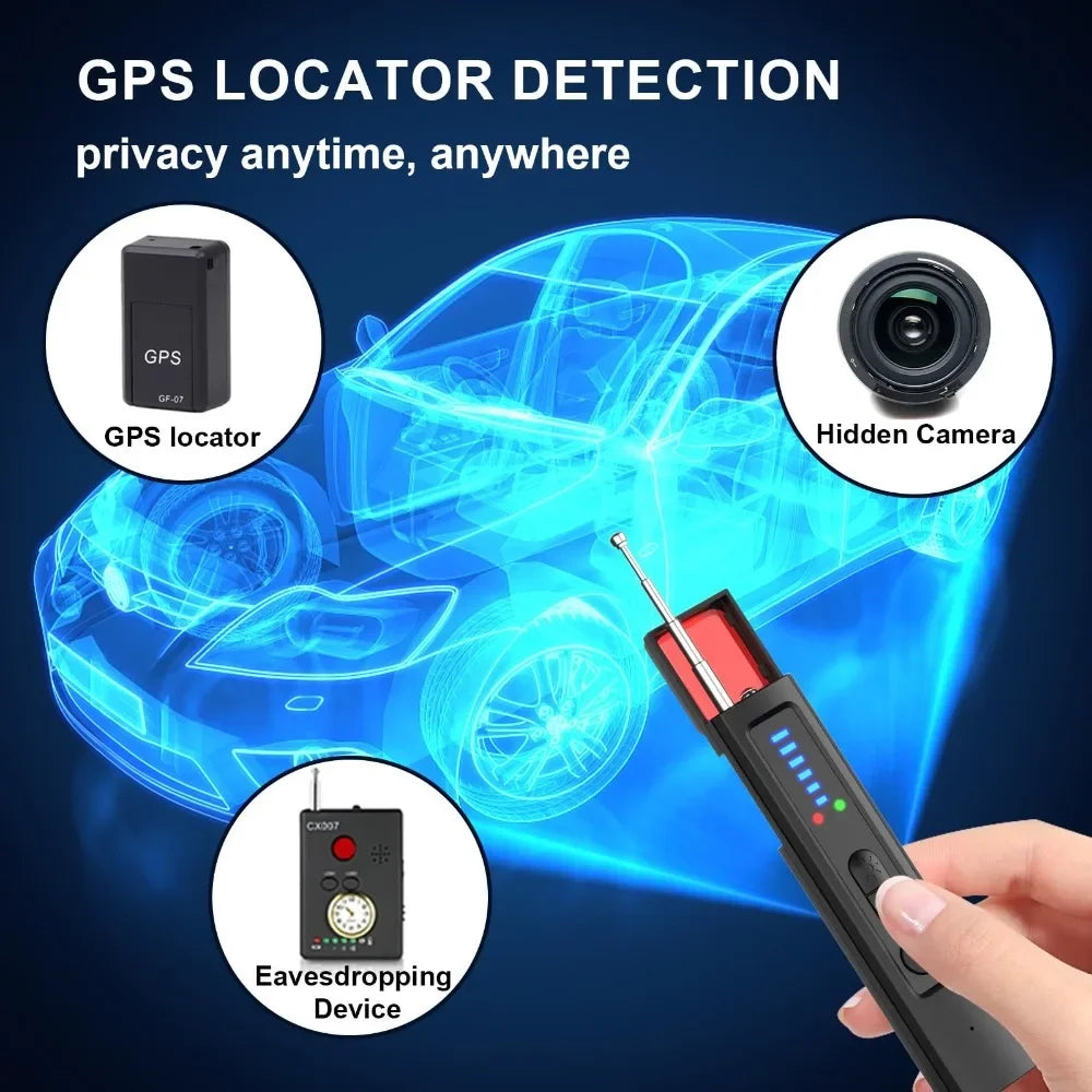 New Hidden Camera Detector, Infrared Scanning, GPS & Eavesdropping Detection, Adjustable Sensitivity, for Hotel/Car/Room Privacy