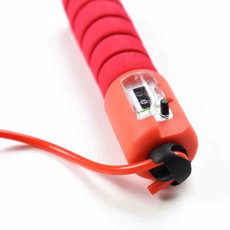 Professional Jump Rope with Electronic Counter 2.4M Adjustable Fast Speed Counting Skipping Rope Jumping Wire Workout Equipments