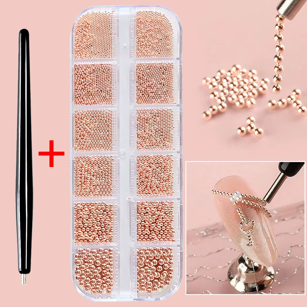 1Pcs Suction Steel Ball Magnet Pen Nail Art Tools 11Cm Super Strong Suction Cat Eye Nail Polish Bead Magnet Pen Tool Manicure Di