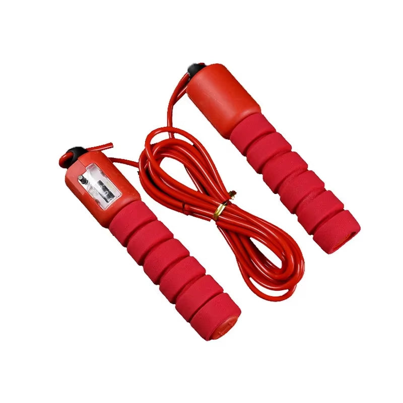 Professional Jump Rope with Electronic Counter 2.4M Adjustable Fast Speed Counting Skipping Rope Jumping Wire Workout Equipments