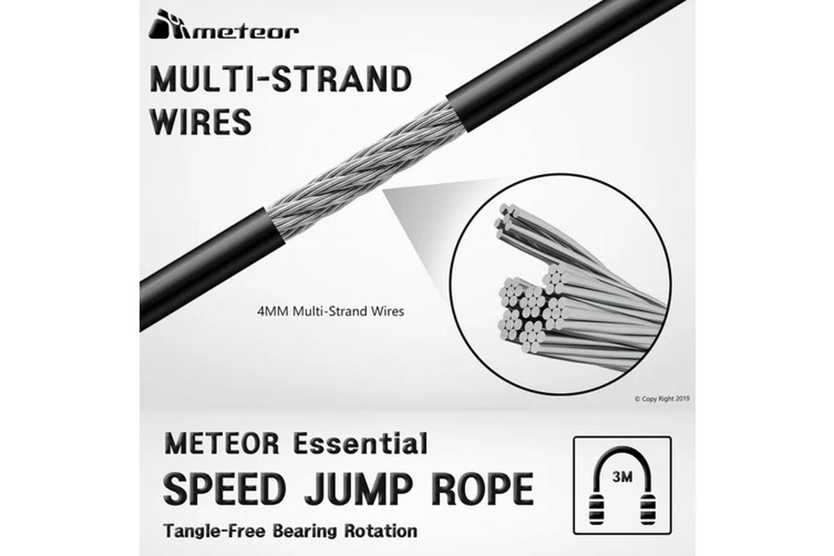 METEOR RED Jump Rope,Skipping Rope,Speed Jump Rope,Skip Rope,Rope Skipping,Exercise Rope
