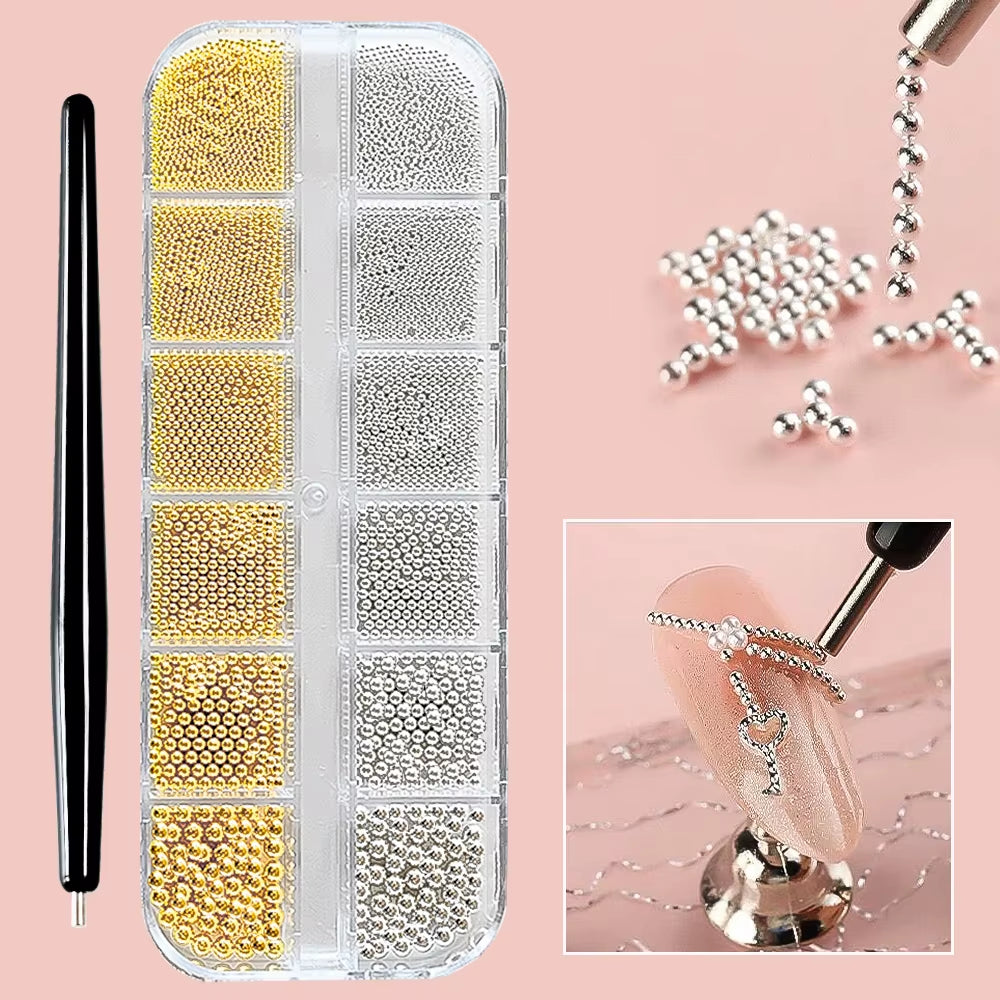 1Pcs Suction Steel Ball Magnet Pen Nail Art Tools 11Cm Super Strong Suction Cat Eye Nail Polish Bead Magnet Pen Tool Manicure Di