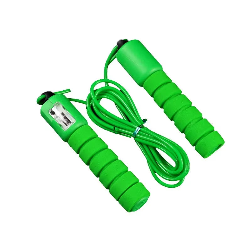 Professional Jump Rope with Electronic Counter 2.4M Adjustable Fast Speed Counting Skipping Rope Jumping Wire Workout Equipments