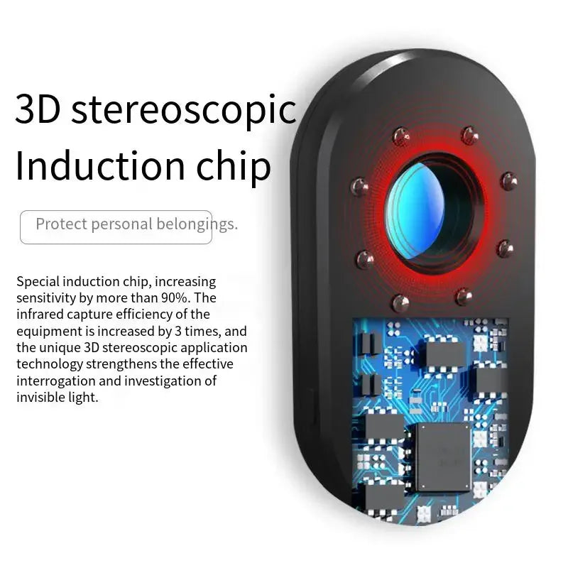 Mini Camera Detector Device to Find Camera and Video Device LED Cam Hotel Anti-Peeping Infrared Finder Signal Tracker Detectors
