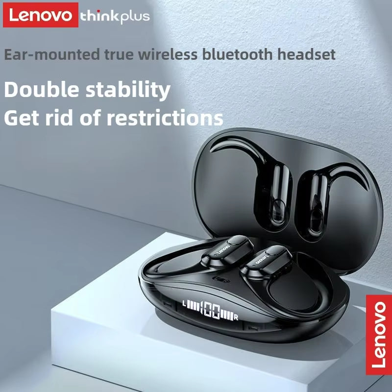 XT80 Wireless Headphones Bluetooth 5.4 Earphones True with Mic Button Control Noise Reduction Earhooks Waterproof Headset