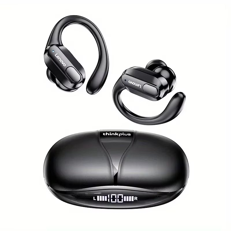XT80 Wireless Headphones Bluetooth 5.4 Earphones True with Mic Button Control Noise Reduction Earhooks Waterproof Headset