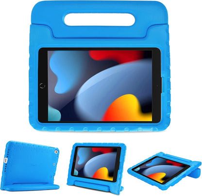 Kids Case for Ipad 9Th Generation/Ipad 8/Ipad 7, Ipad 10.2 Case 2021 2020 2019/Ipad Air 10.5/Ipad Pro 10.5 Kids Case, Shockproof Lightweight Case with Convertible Handle -Blue | 2021, 2020, 2019, Shockproof, Blue