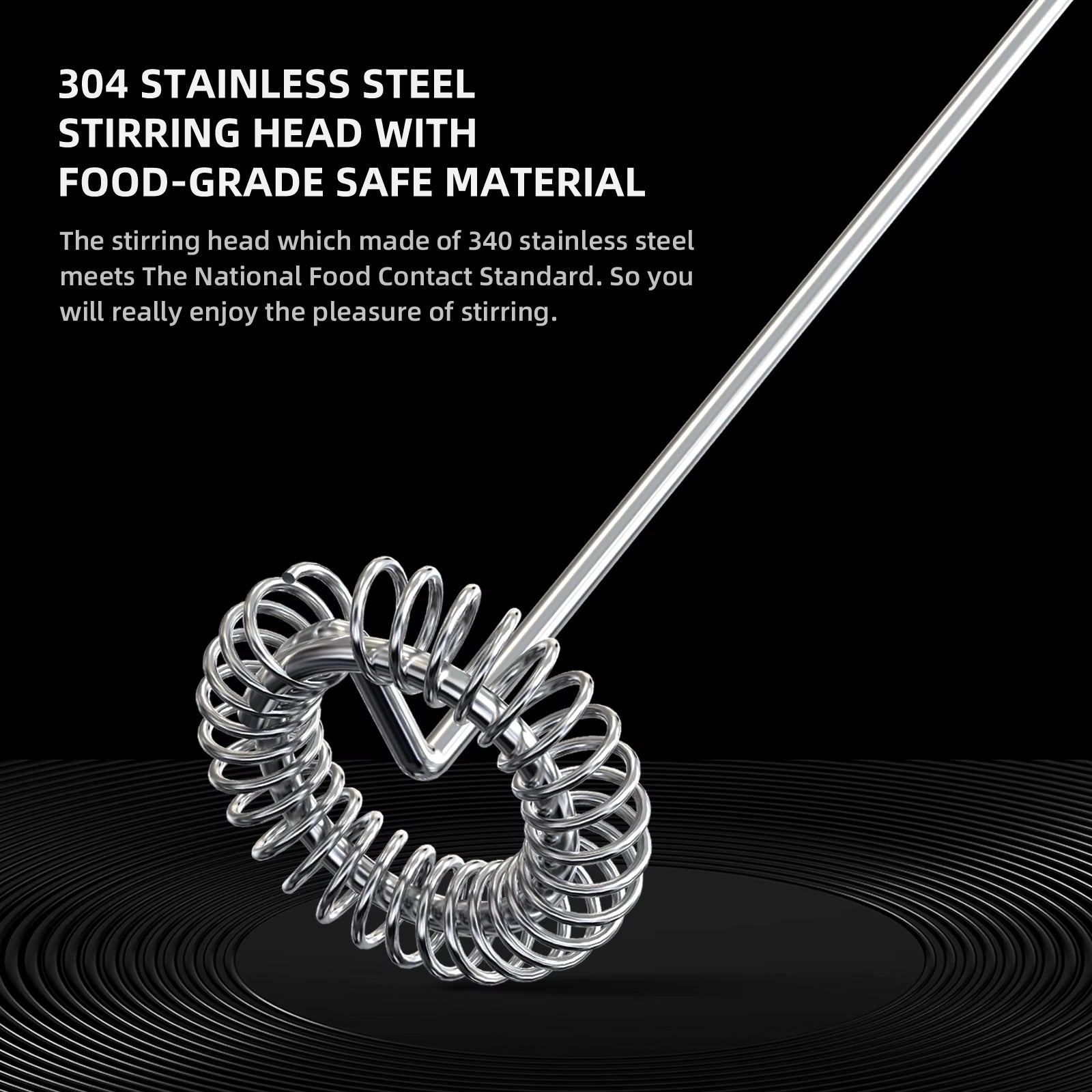 Electric Milk Fr Coffee Fr USB-C Rechargeable Electric Whisk Powerful Mini Drink Mixer