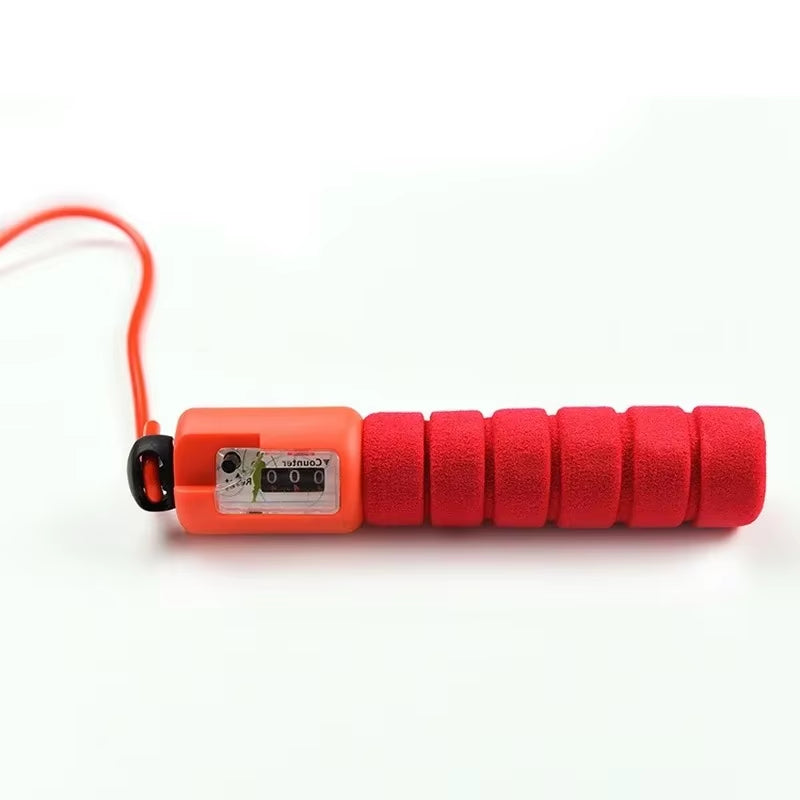 Professional Jump Rope with Electronic Counter 2.4M Adjustable Fast Speed Counting Skipping Rope Jumping Wire Workout Equipments