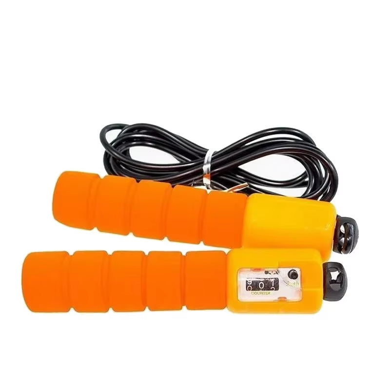 Professional Jump Rope with Electronic Counter 2.4M Adjustable Fast Speed Counting Skipping Rope Jumping Wire Workout Equipments