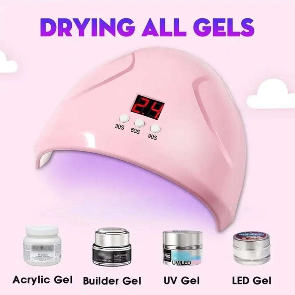 USB Nail Phototherapy Machine Nail Lamp 12 UV Leds Light Curing 36W Nail Polish Gel Infrared Sensor Machine Nail Art