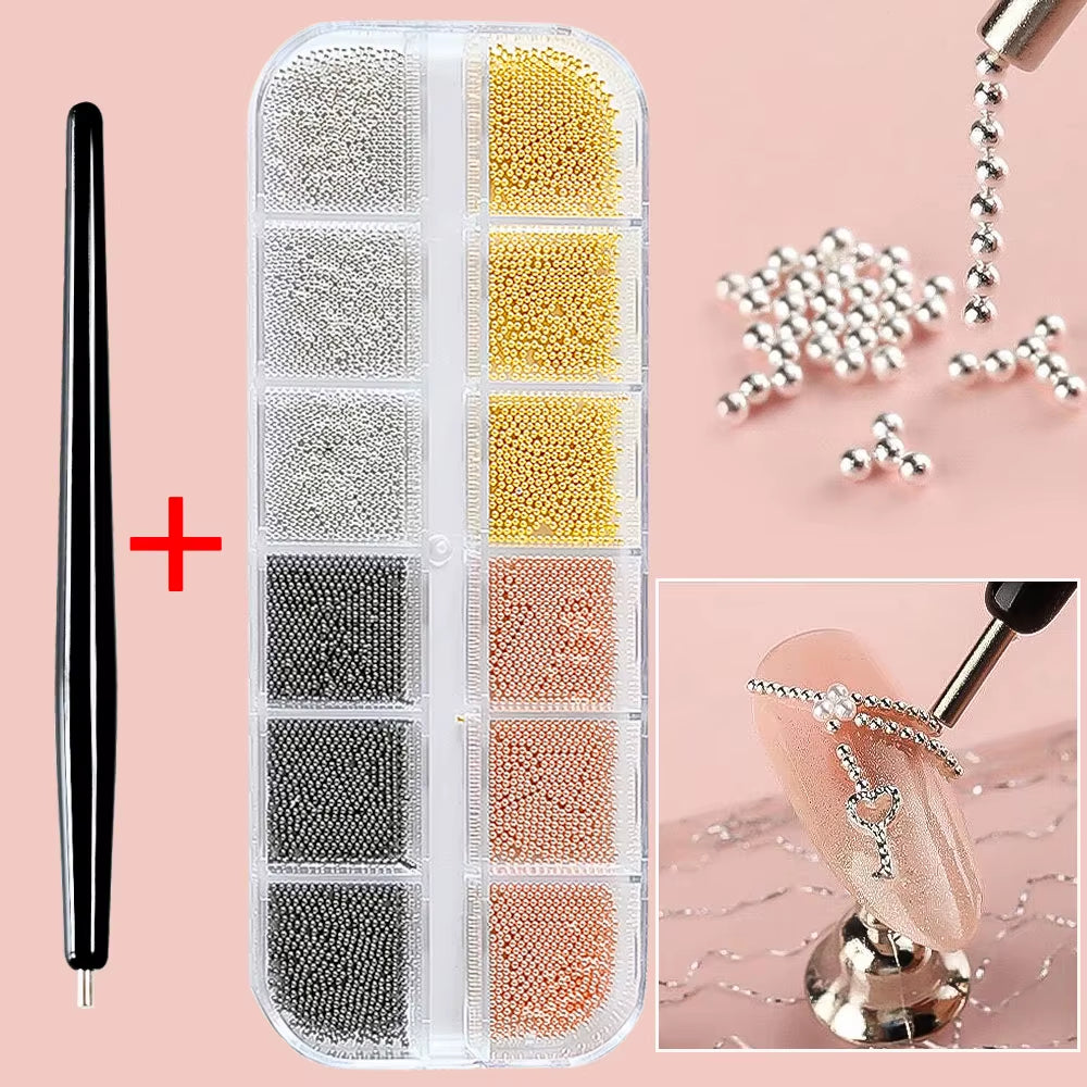1Pcs Suction Steel Ball Magnet Pen Nail Art Tools 11Cm Super Strong Suction Cat Eye Nail Polish Bead Magnet Pen Tool Manicure Di